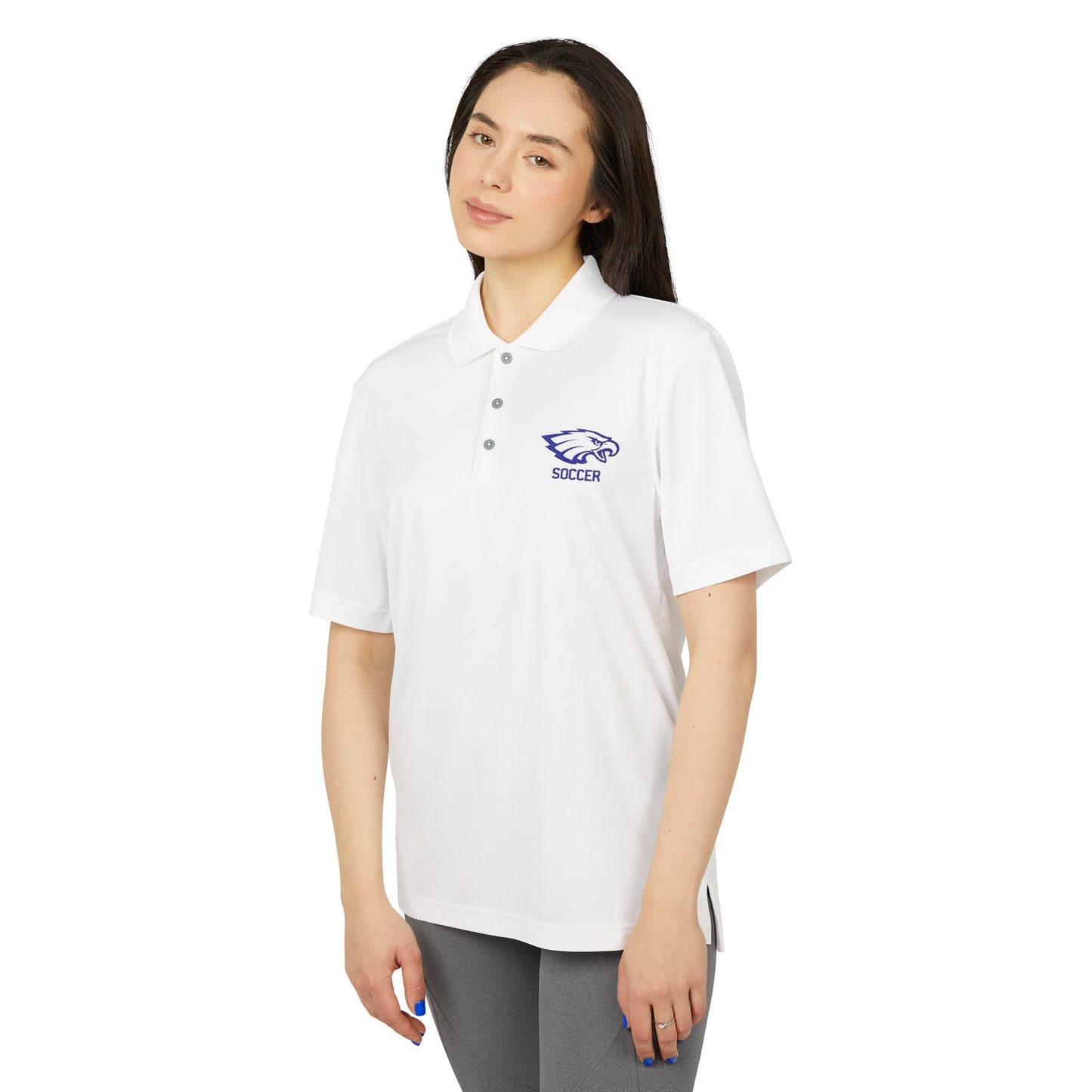 Bethpage Soccer adidas Unisex Performance Polo - Navy Logo