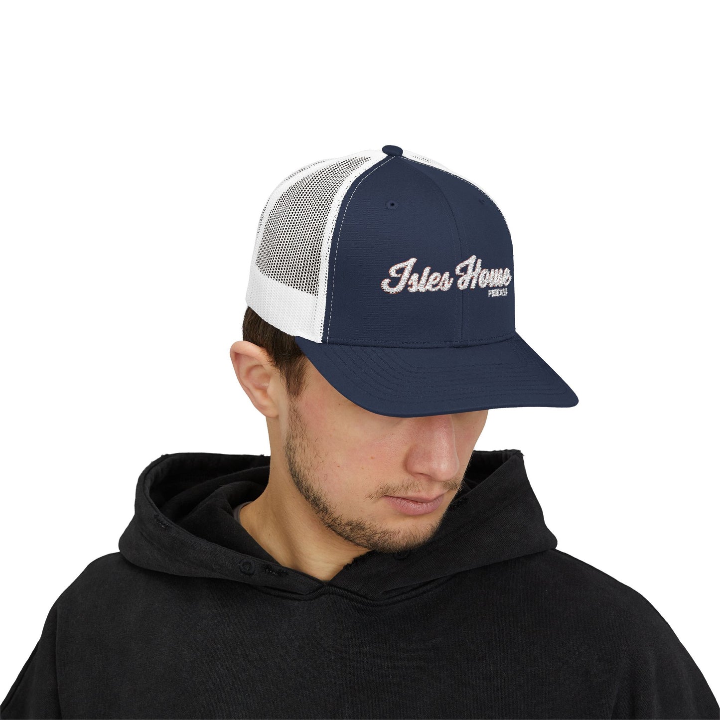 Script Logo Snapback Trucker Cap
