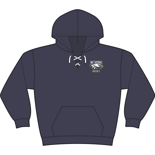 Bethpage Hockey Lace Up Hoodie - Eagle