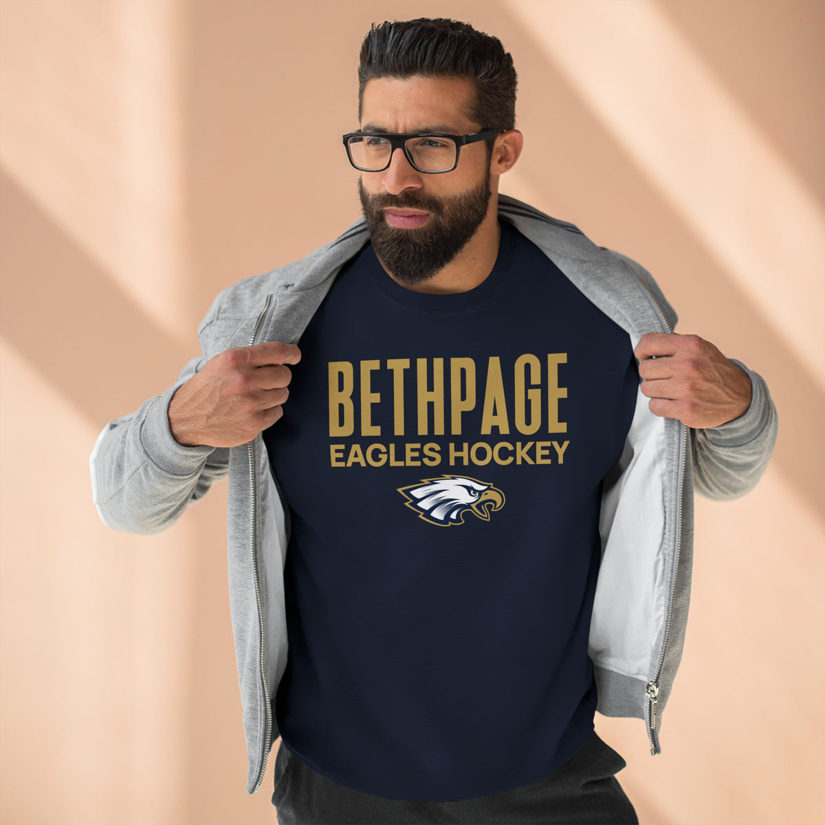 Bethpage Hockey Crewneck Sweatshirt - Modern