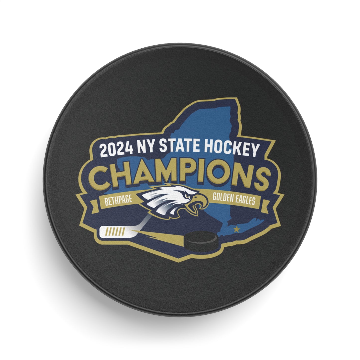 2024 State Champions Hockey Puck
