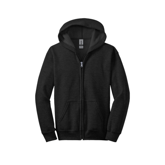 Youth Gildan 18600B Heavy Blend Zipped Hoodie