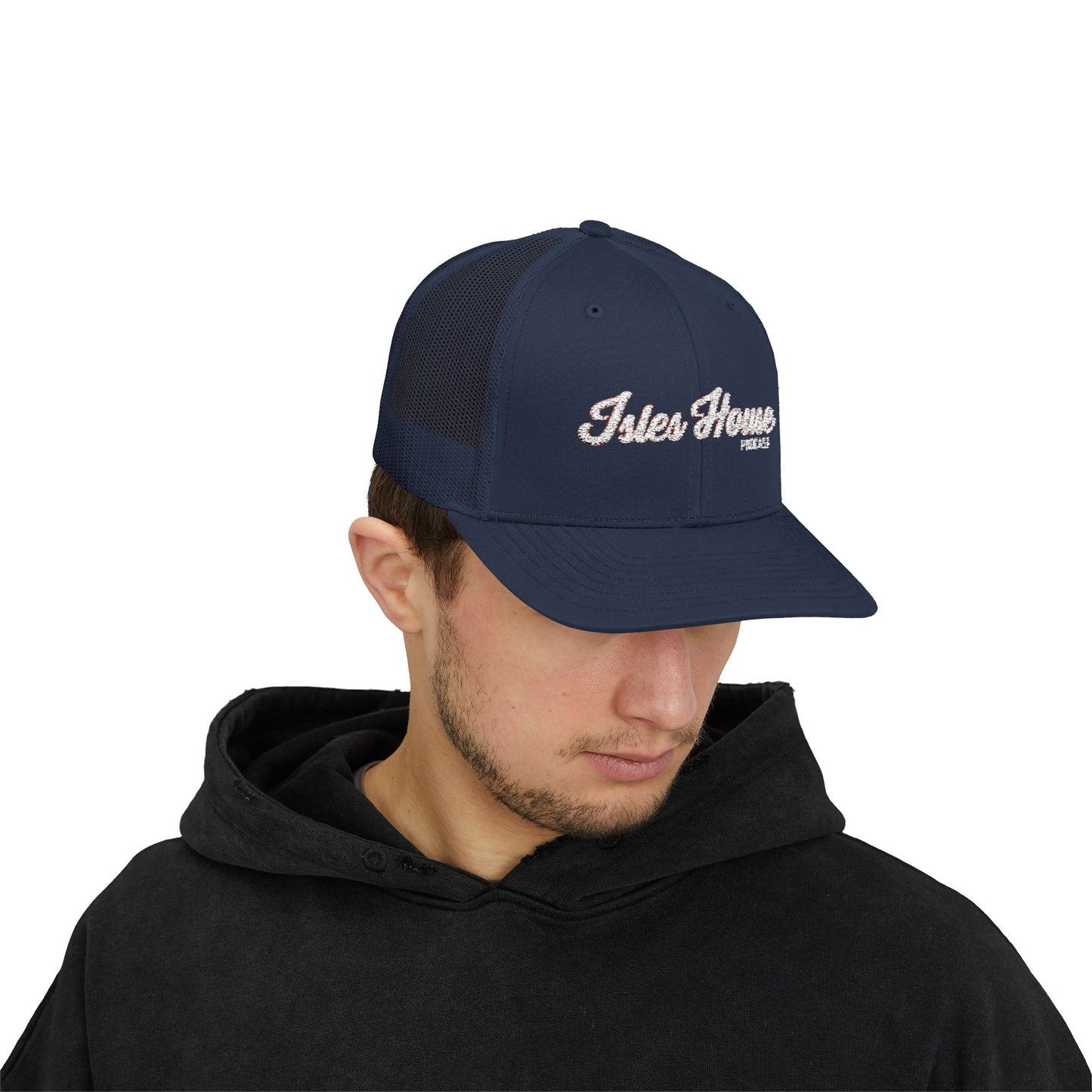 Script Logo Snapback Trucker Cap
