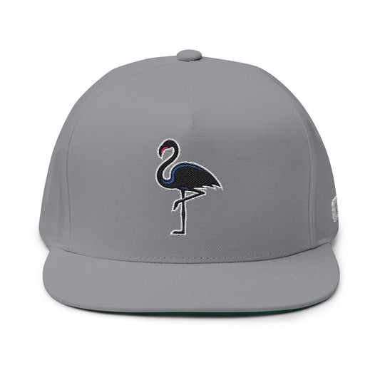 Flamingoes Flat Brim Hat (Custom)