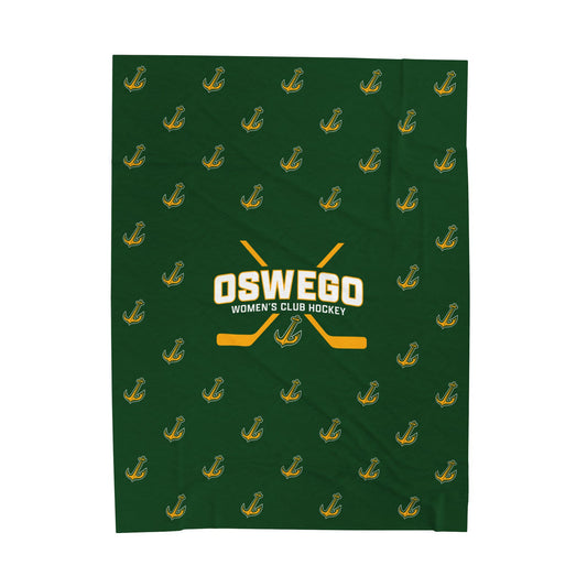 Oswego Women's Club Hockey Throw Blanket