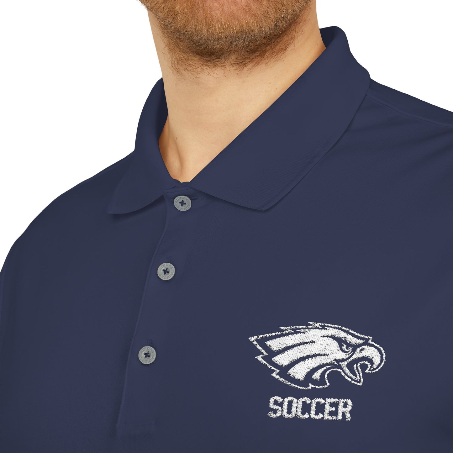 Bethpage Soccer adidas Unisex Performance Polo - White Logo