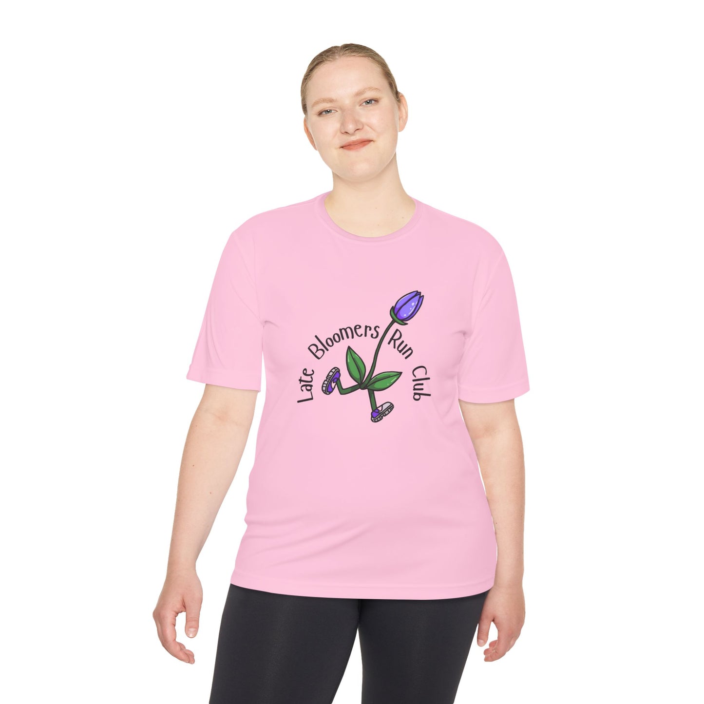 PTJT Late Bloomers Run Club Unisex Moisture Wicking Tee
