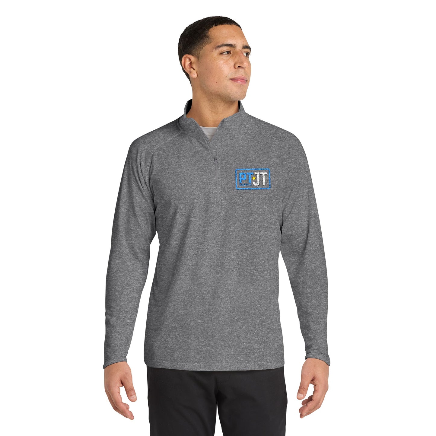 PT With JT Logo Sport-Wick® Stretch Quarter-Zip Pullover