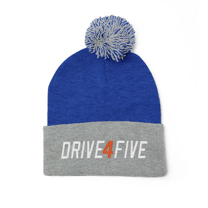 Drive4Five Pom-Pom Knit Cap