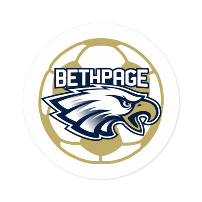 Bethpage Soccer Round Stickers, Indoor\Outdoor