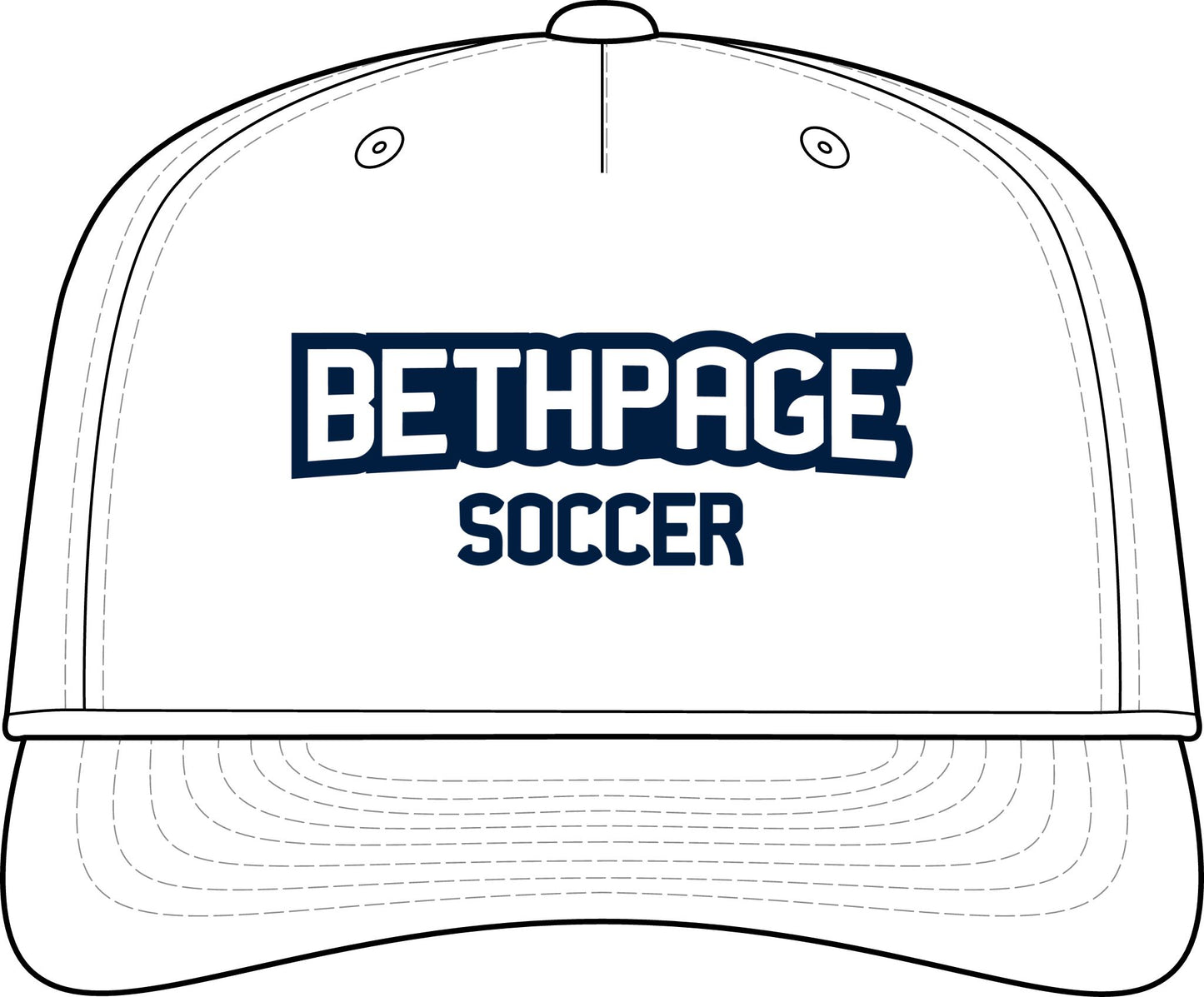 Bethpage Soccer Performance Rope Cap - Wordmark