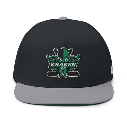 Kraken HC Logo Flat Brim Hat (Custom)