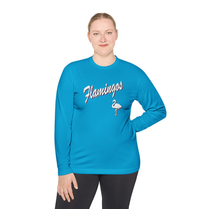 Retro Flamingoes Dri-Fit Long Sleeve Tee