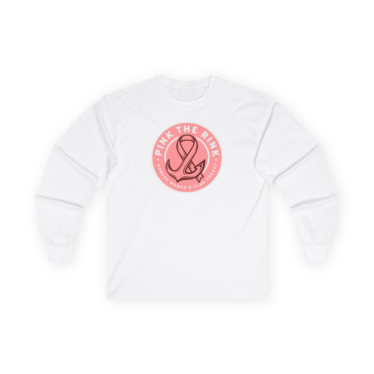 Oswego Women's Club Hockey Pink The Rink Long Sleeve Tee