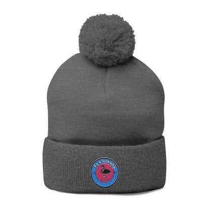 Flamingoes HC Pom-Pom Knit Cap