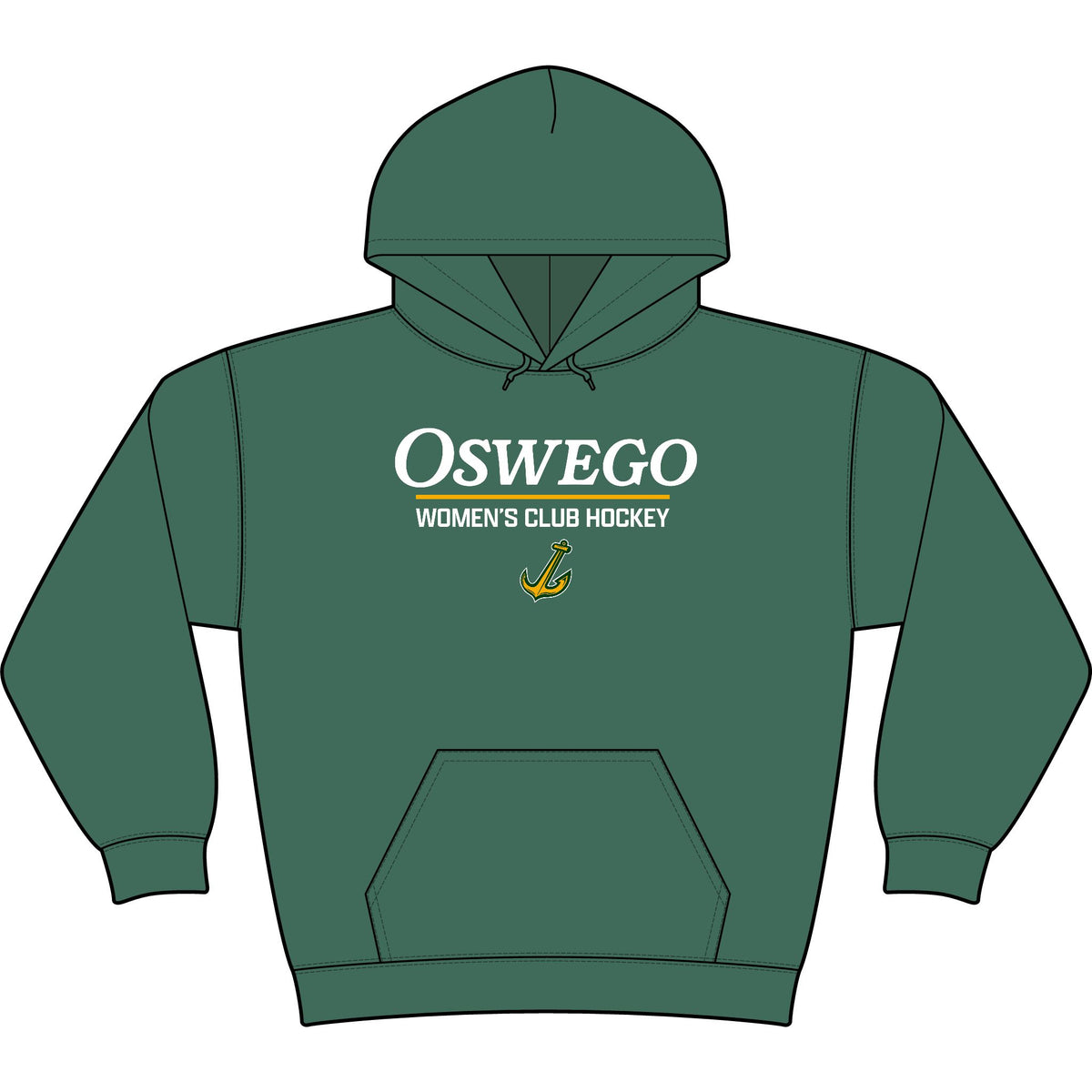 Oswego Women's Club Hockey Hoodie - Old Style