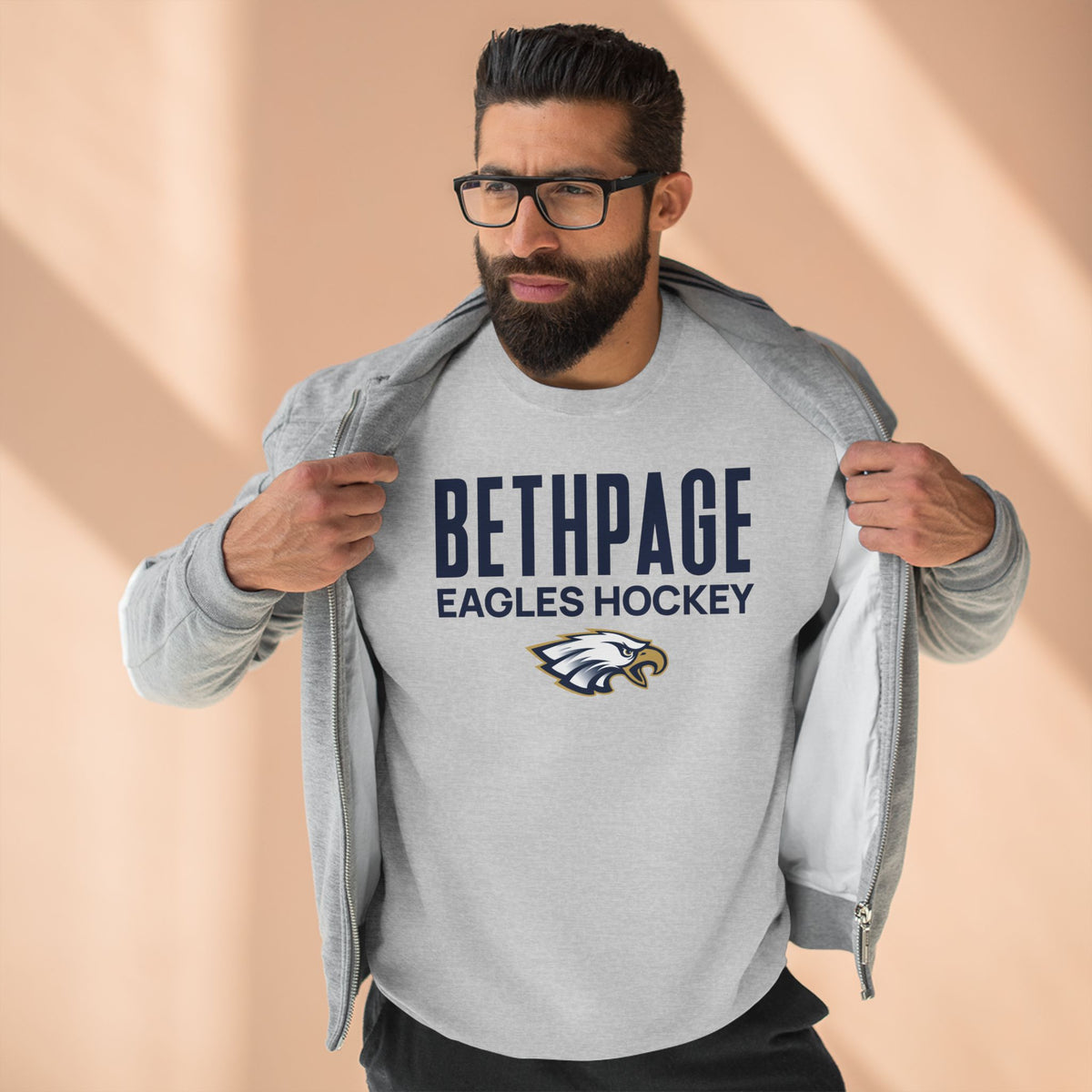Bethpage Hockey Crewneck Sweatshirt - Modern