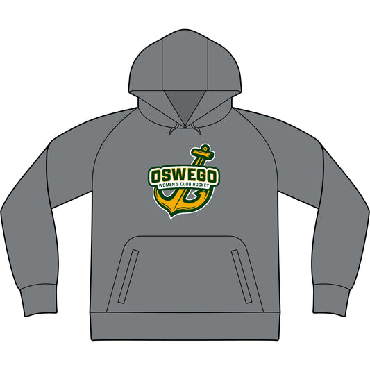 Oswego Women's Club Hockey Tech Fleece Hooded Sweatshirt - Full Anchor