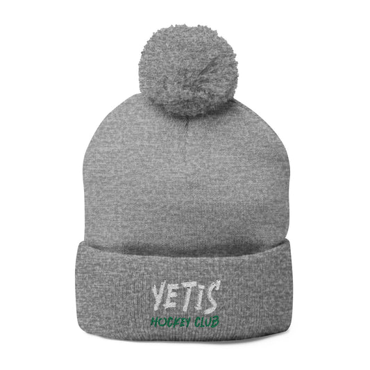 Yetis Pom-Pom Knit Cap (Embroidery)