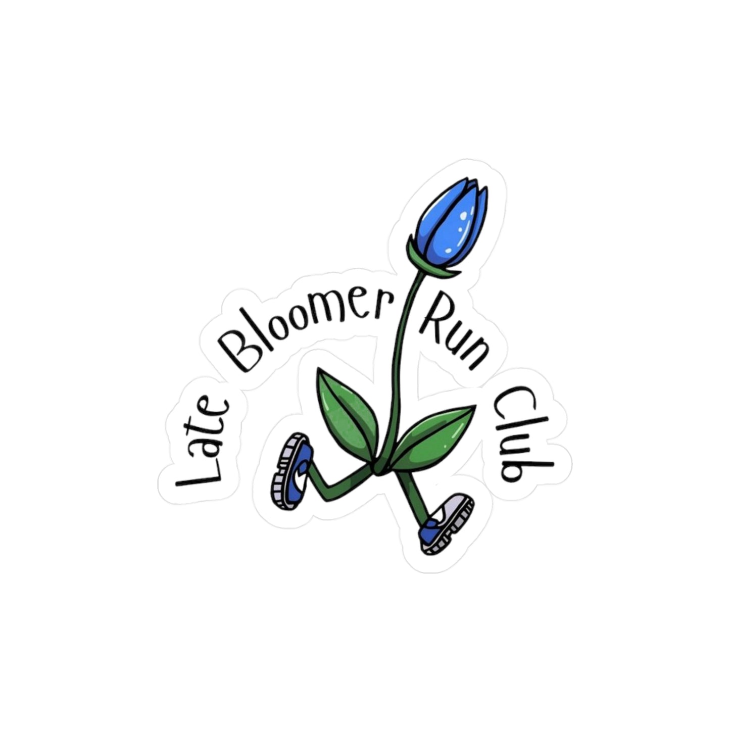 PT With JT - Late Bloomer Run Club Kiss-Cut Vinyl Decal