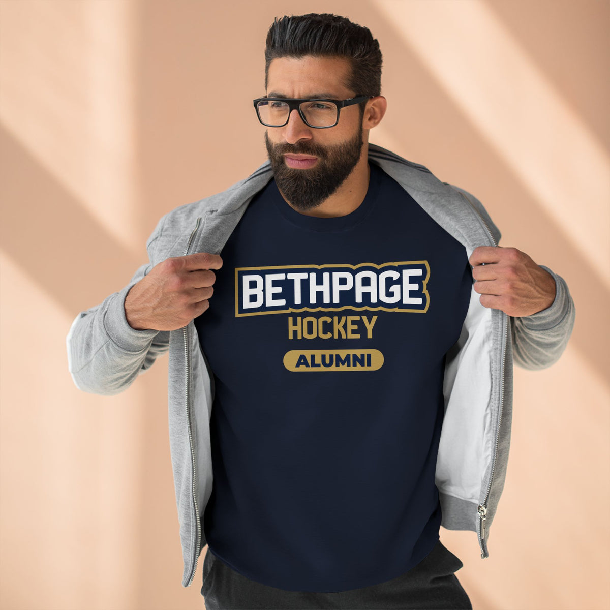 Bethpage Hockey Crewneck Sweatshirt - Alumni
