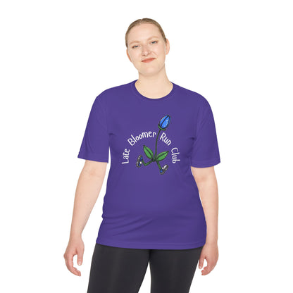 PT With JT - Washington State Late Bloomer Run Club Unisex Moisture Wicking Tee