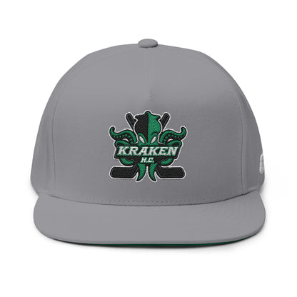 Kraken HC Logo Flat Brim Hat (Custom)