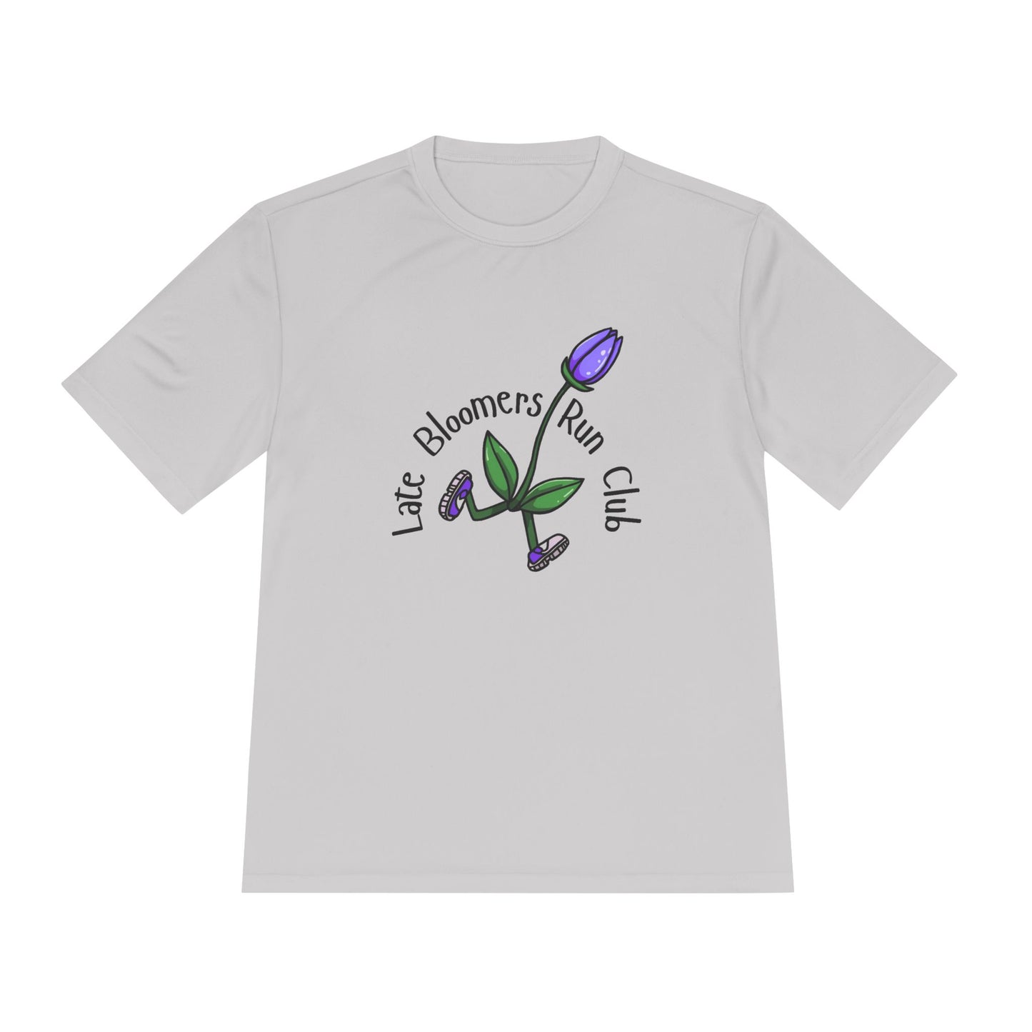 PTJT Late Bloomers Run Club Unisex Moisture Wicking Tee