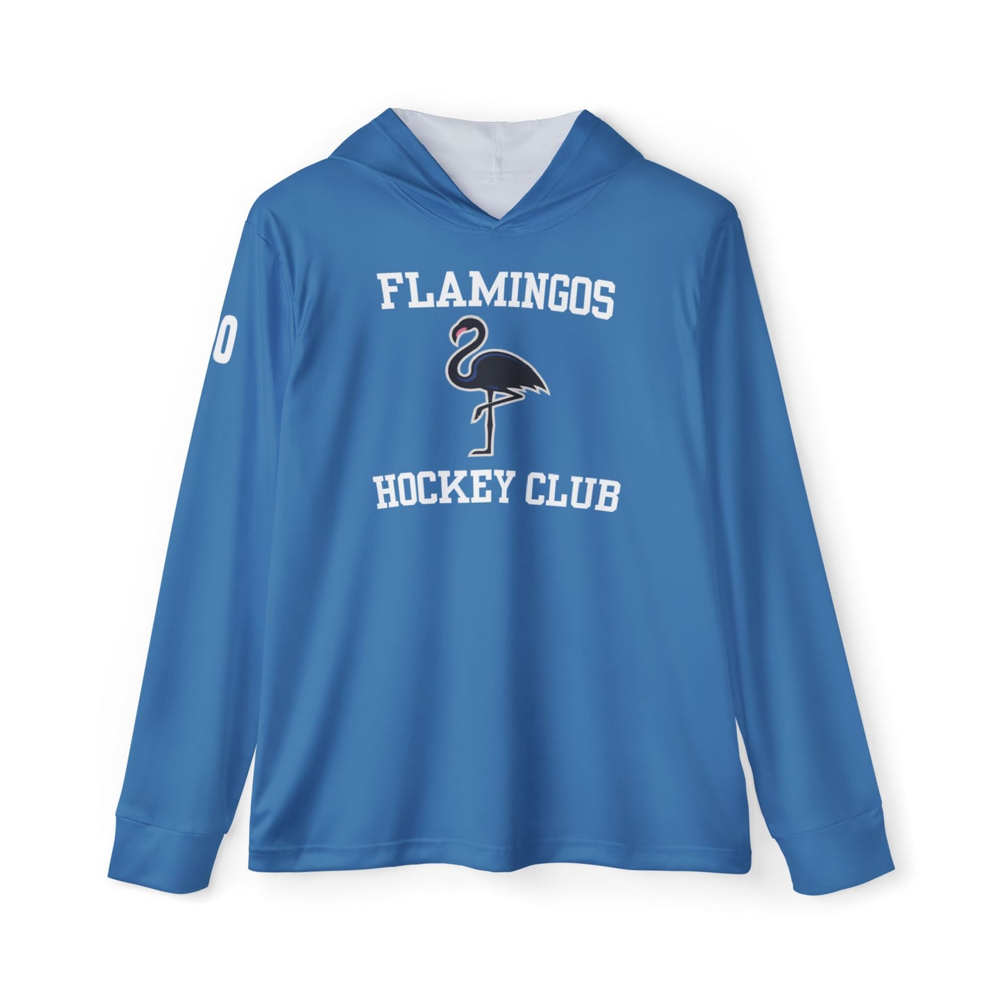 Flamingos Practice Hoodie - Blue