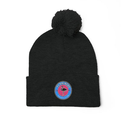 Flamingoes HC Pom-Pom Knit Cap