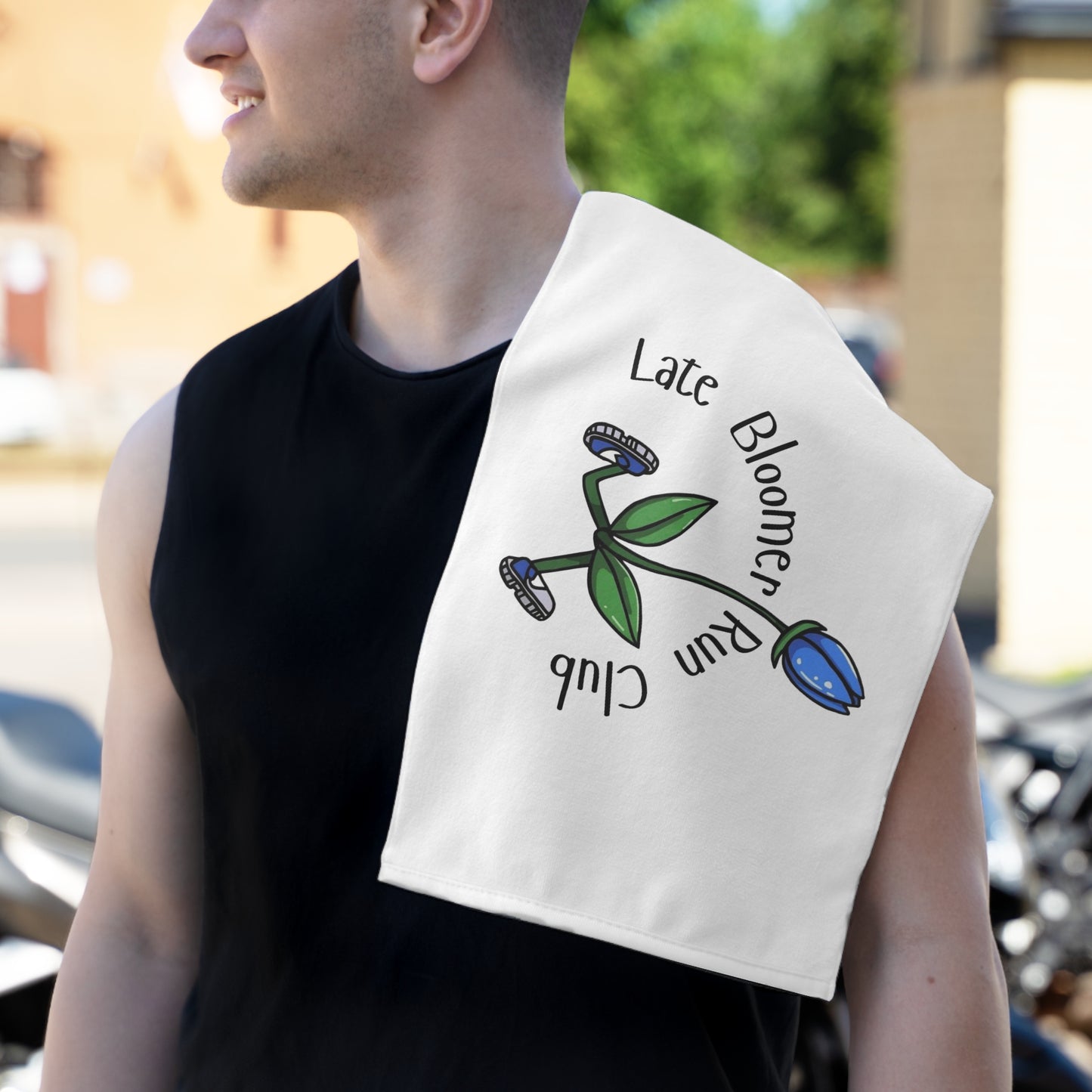 PT With JT - Late Bloomer Run Club Towel, 11x18
