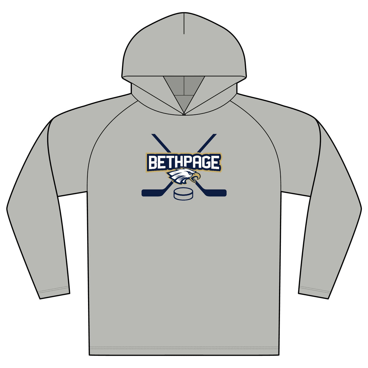 Bethpage Hockey Performance Hoodie - Puck (Custom)