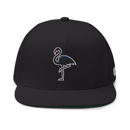 Flamingoes Flat Brim Hat (Custom)
