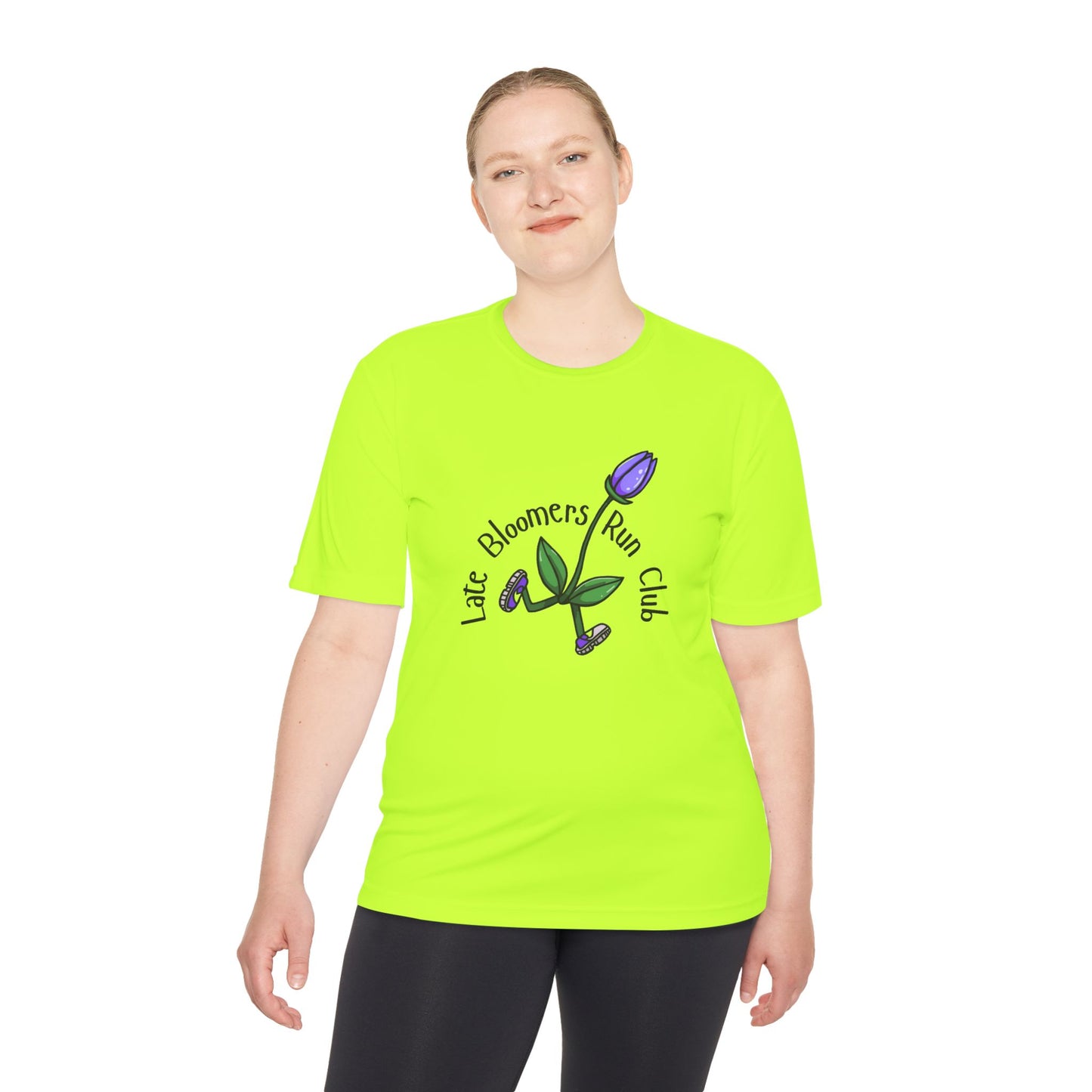 PTJT Late Bloomers Run Club Unisex Moisture Wicking Tee