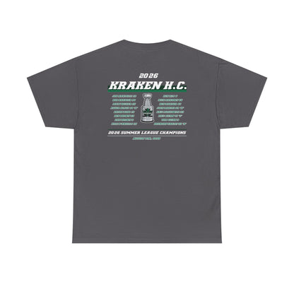 Kraken H.C. Champions Tee — 2026 Summer League Hockey Team Shirt