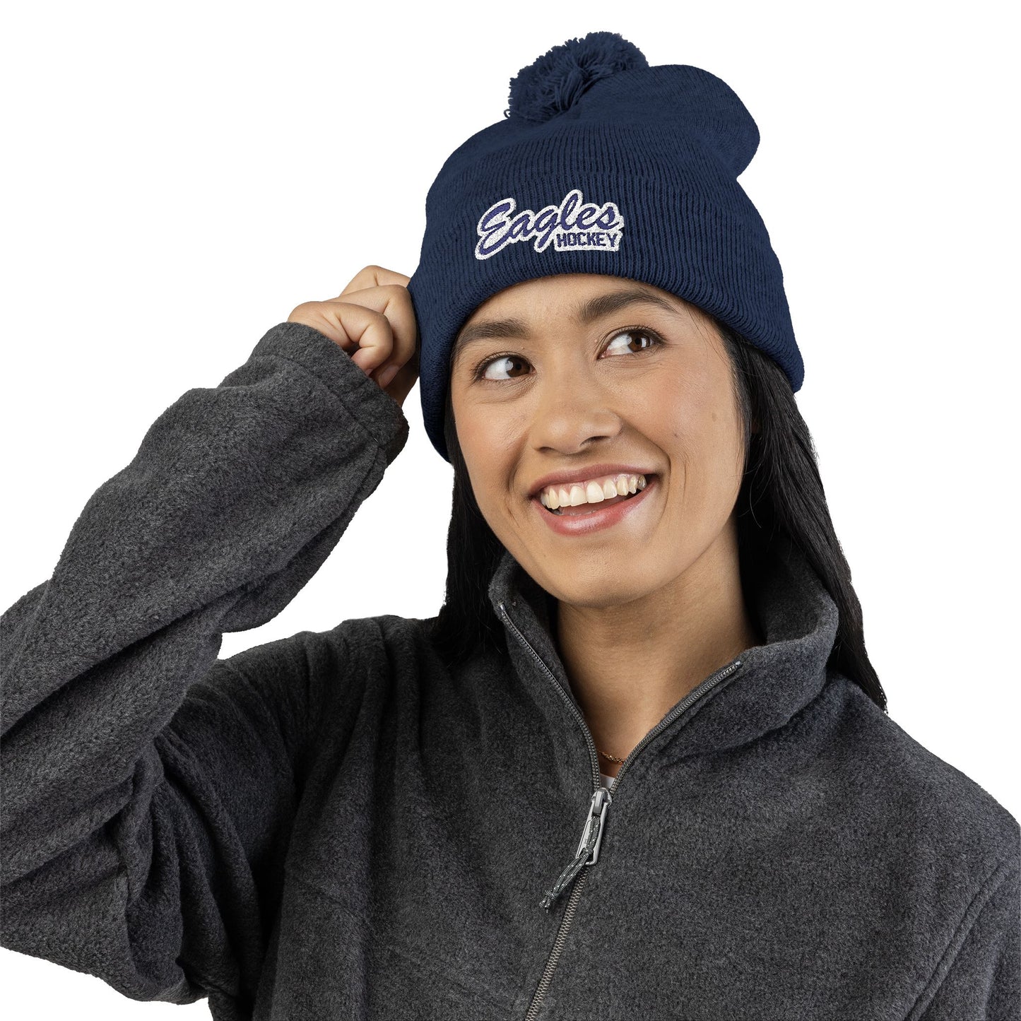 Bethpage Hockey Pom-Pom Knit Cap