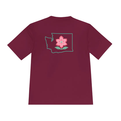 PT With JT - Washington State Late Bloomer Run Club Unisex Moisture Wicking Tee