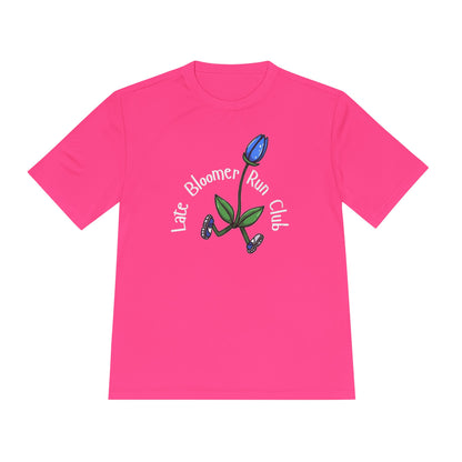 PT With JT - Washington State Late Bloomer Run Club Unisex Moisture Wicking Tee