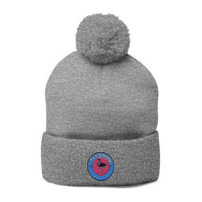 Flamingoes HC Pom-Pom Knit Cap