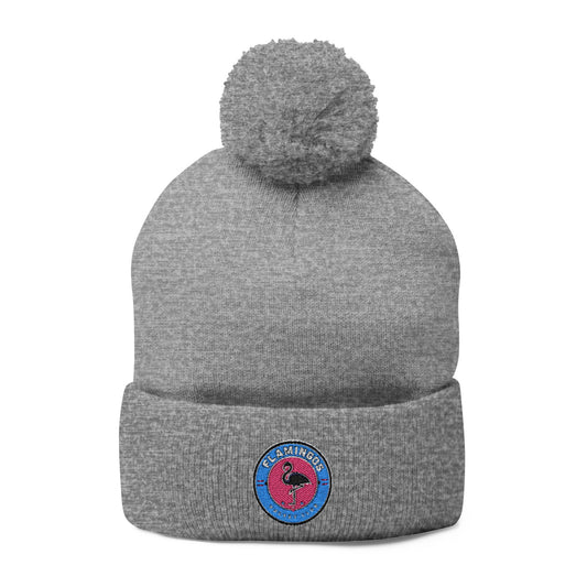 Flamingoes HC Pom-Pom Knit Cap