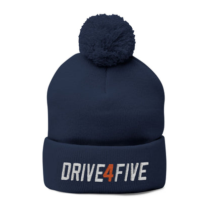 Drive4Five Pom-Pom Knit Cap