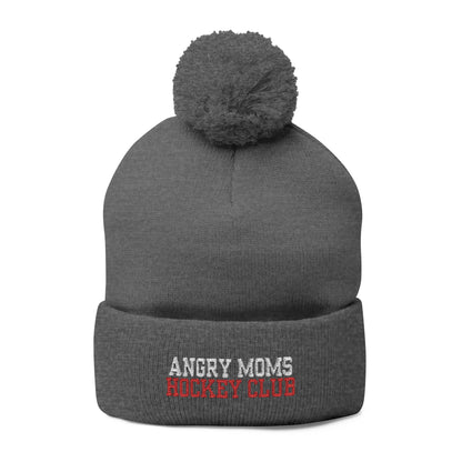 Angry Moms Pom-Pom Knit Cap (Embroidery)