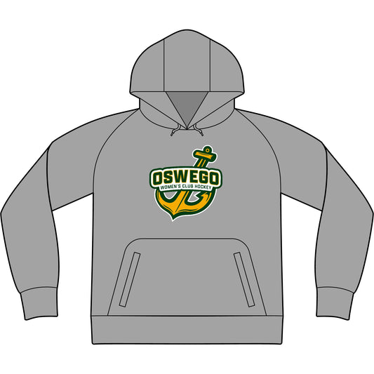 Oswego Women's Club Hockey Tech Fleece Hooded Sweatshirt - Full Anchor