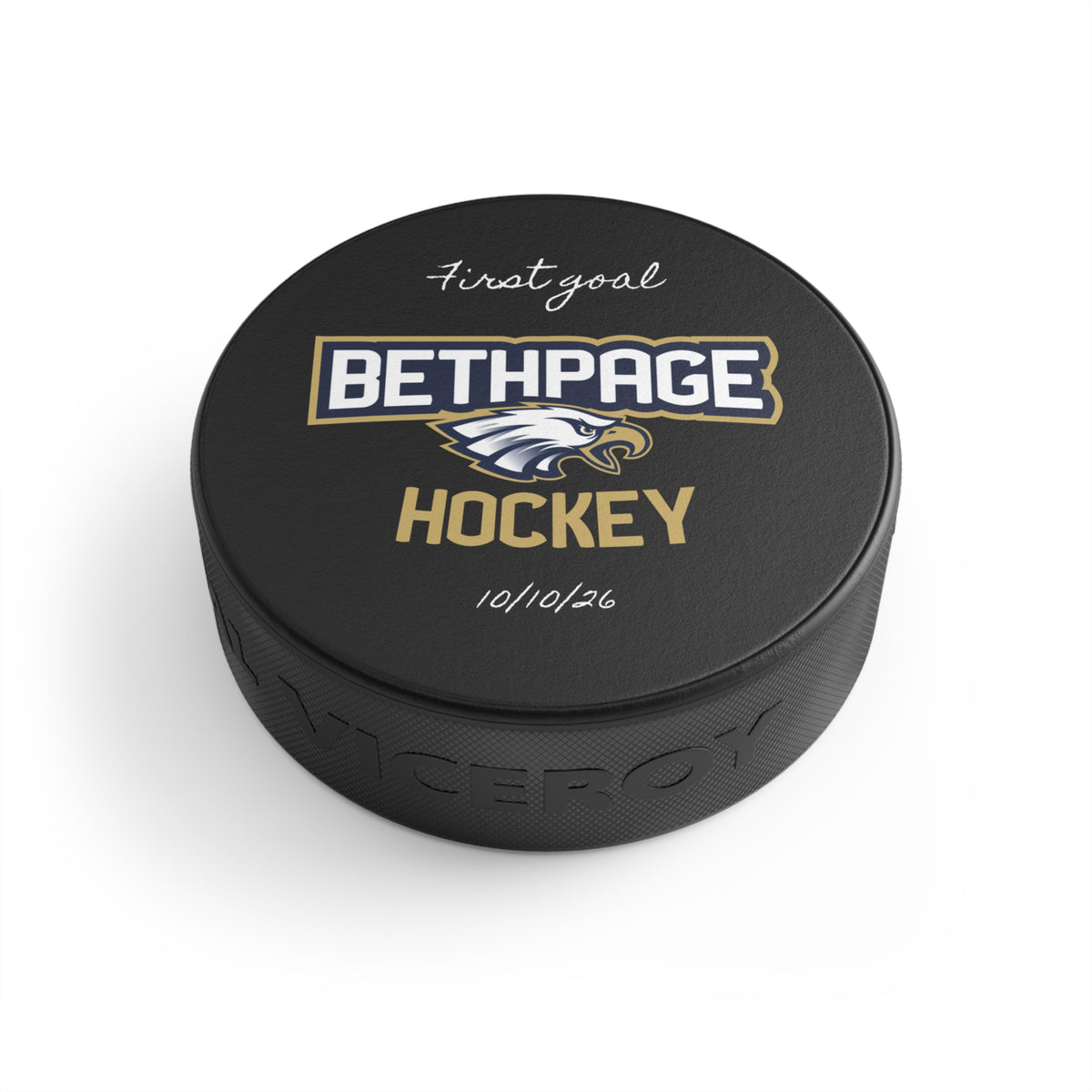 Bethpage Hockey Milestone Puck