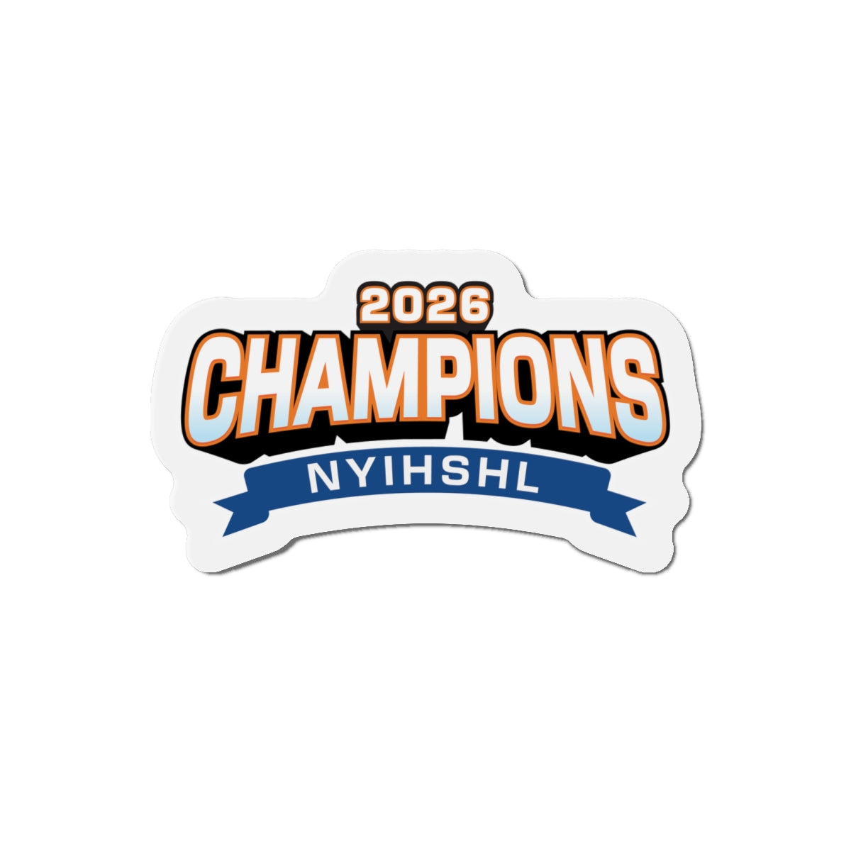 2026 NYIHSHL Champions Die-Cut Magnets