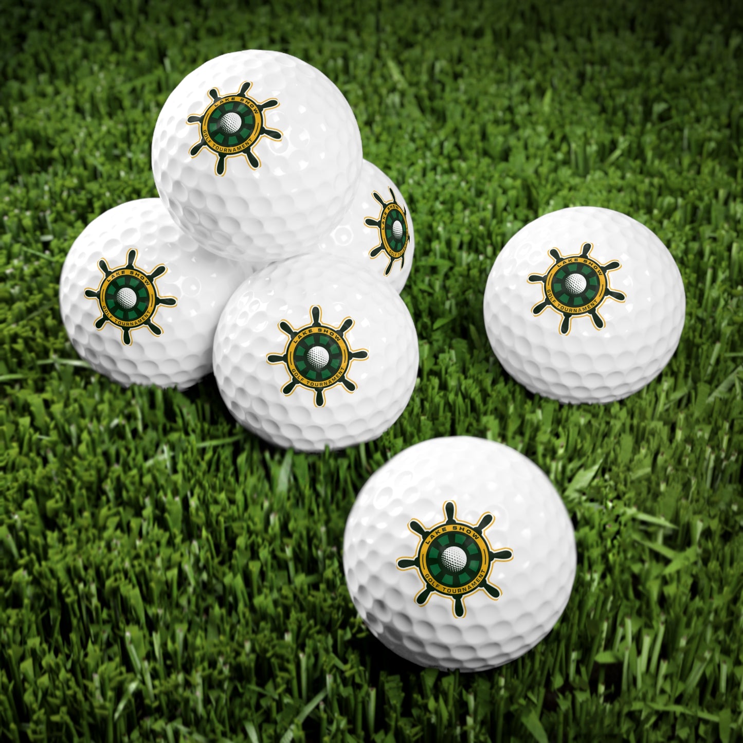 Lake Show Golf Tournament Golf Balls, 6pcs