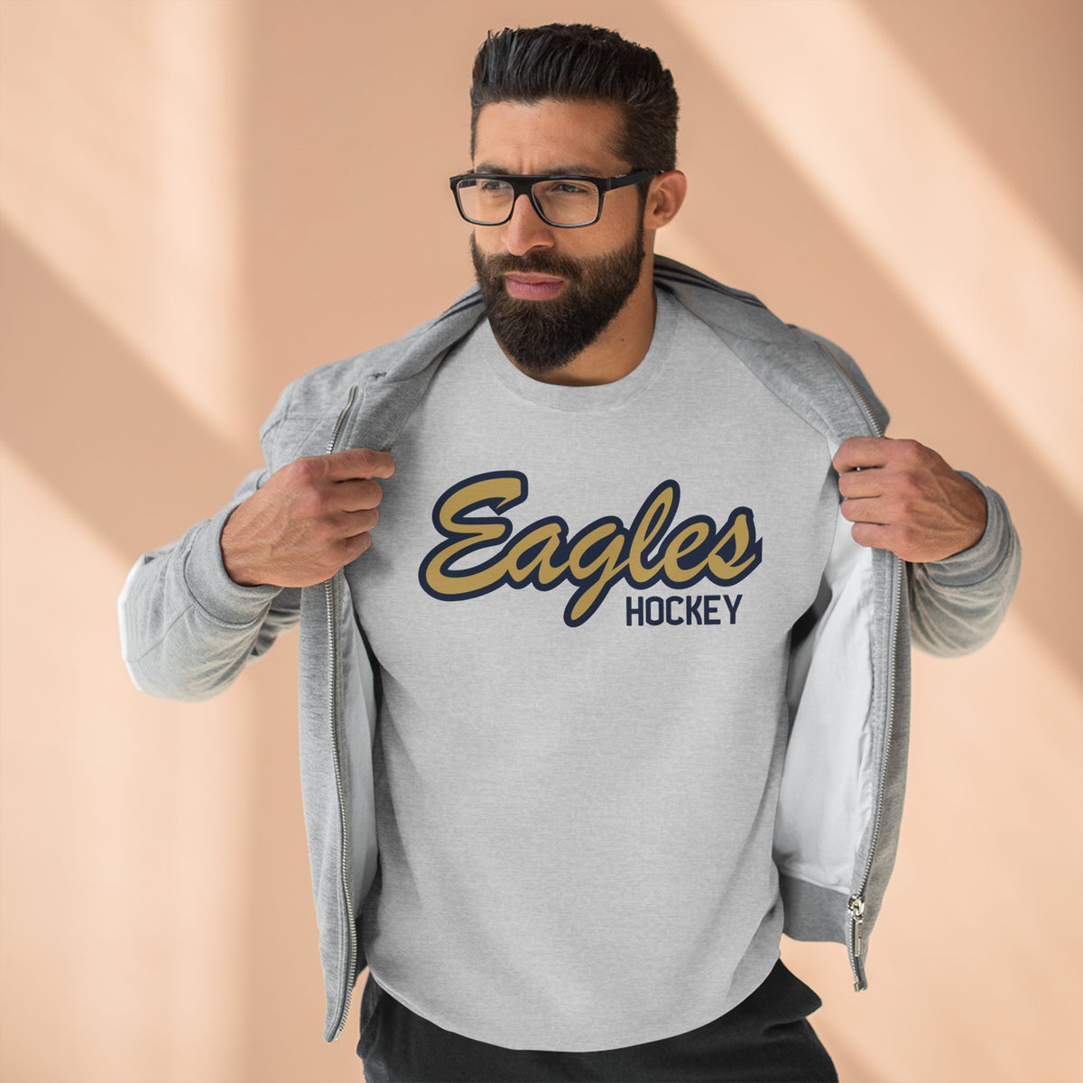 Bethpage Hockey Crewneck Sweatshirt - Script