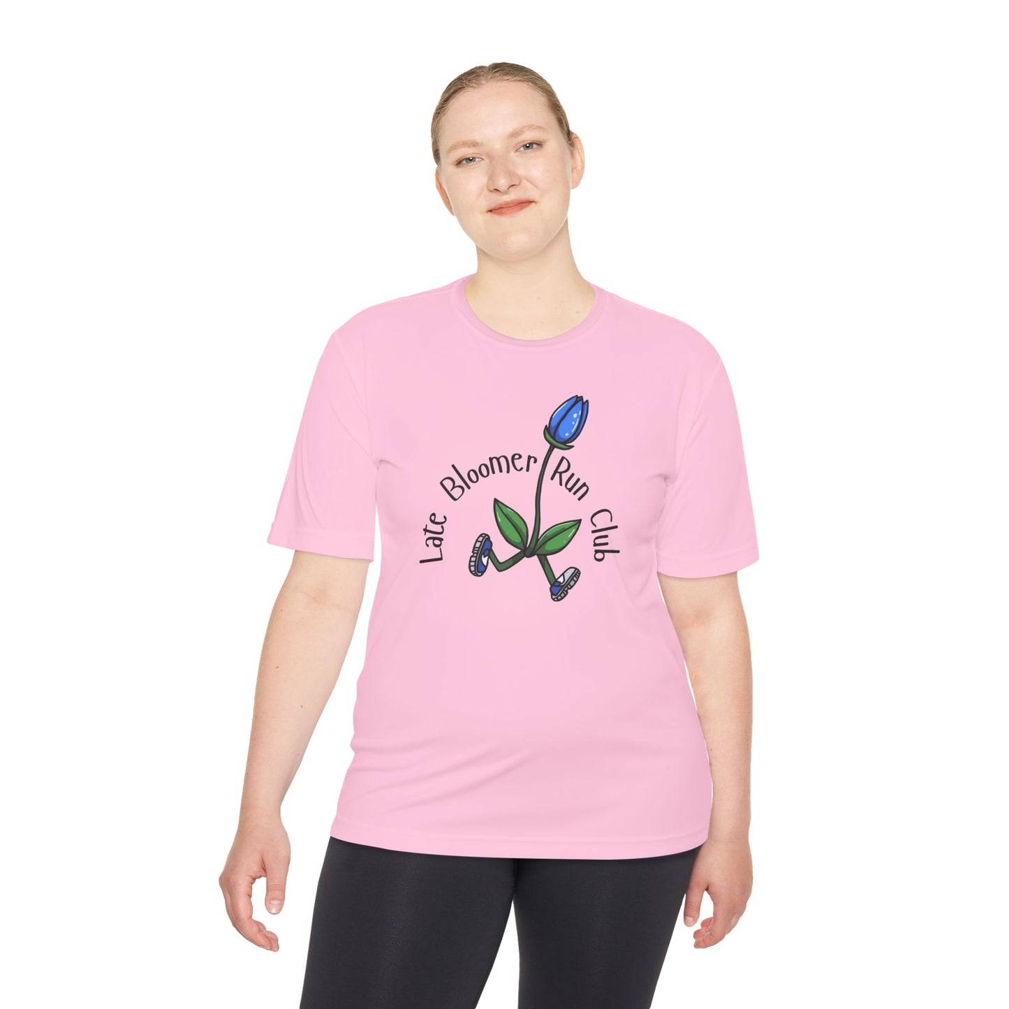 PT With JT - Late Bloomer Run Club Unisex Moisture Wicking Tee