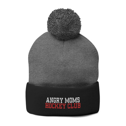 Angry Moms Pom-Pom Knit Cap (Embroidery)