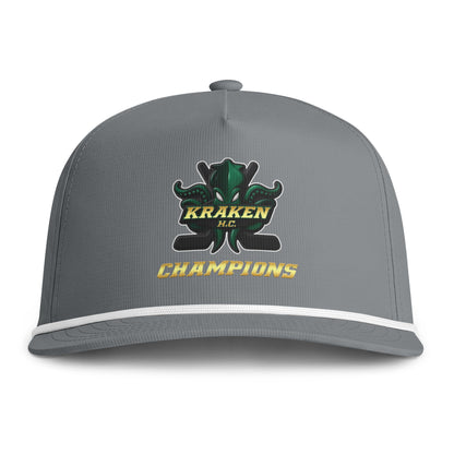 Kraken HC Champions Rope Cap – Sunwashed Snapback Hat